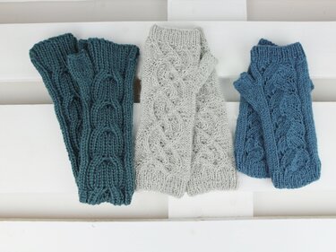 Set Strickanleitungen Handstulpen