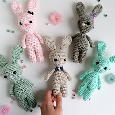 Pattern Amigurumi Lou the bunny - Crochet