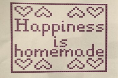 Zählmuster "Happiness is homemade" - Bild 2