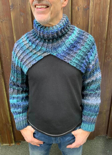 Ärmel mit Kragen - Häkeln