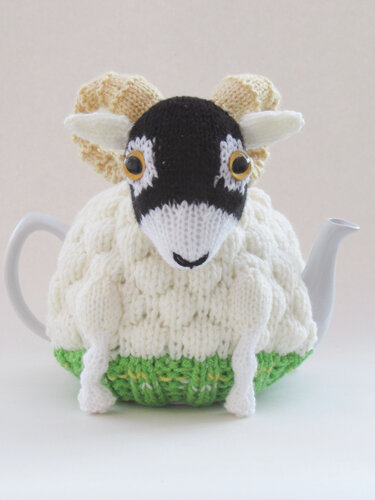 Swaledale Sheep Tea Cosy Knitting Pattern