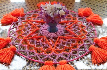 Häkelanleitung Tisch + Wand Sternen Mandala - Bild 2