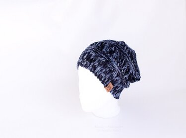 Mütze "Ocean", (Reliefmuster, alle Gr. 2 Var.) - Häkeln