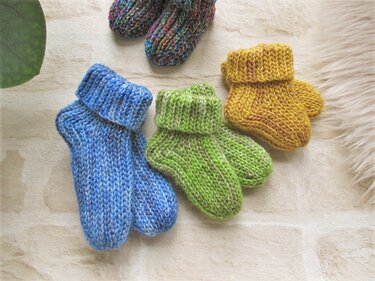 Wintersöckchen | Babysöckchen | 3 Größen | Häkelanleitung