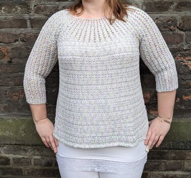 Shooting Star - Pulli in Rundpasse häkeln in allen Größen -Damen und Kinder