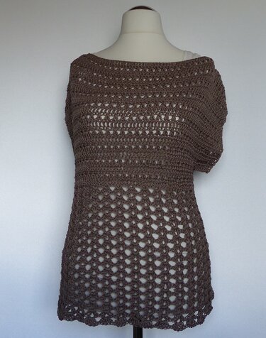 "LaCarina" tolles Häkelshirt, lässig & elegant (Gr. S - XL) - Häkeln