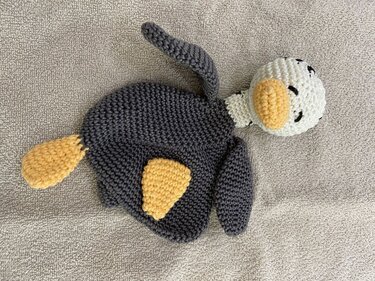 Häkelanleitung - Schmusetuch "Gans"