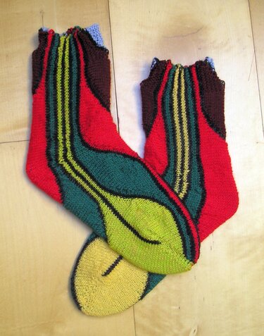 Strickanleitung Socken "Karneval Rio" - Bild 2
