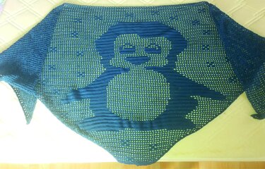 Häkelanleitung: Motivtuch "Cooler Pinguin" - Bild 2