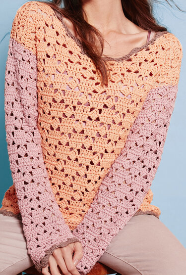 Häkelanleitung: Frühlingshafter Häkelpulli "Alles easy!"