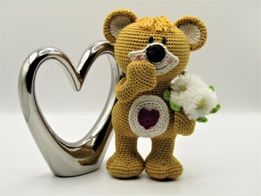 Häkelanleitung Bärchen Valentin