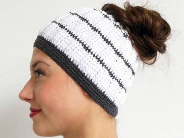 Häkelanleitung – Messy Bun - Duttmütze – No.156 - Bild 2