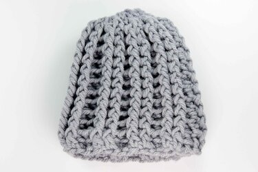 Rippbeanie - gehäkelt - für jeden Kopfumfang und jede Wolle geeignet - Bild 2