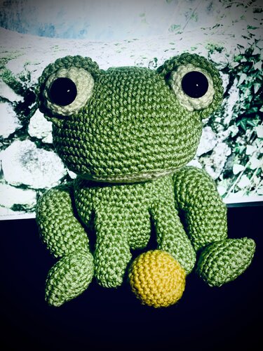 Henry the cute Frog crochet pattern