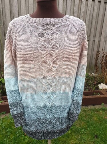 RVO Zopf-Pullover "Nordfriesland", unisex, Größe S - XXXXL - Stricken