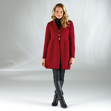 Strickanleitung Damenmantel "Sporty" 757100