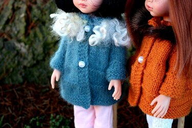 12-inch Dolls Jacket Knitting Pattern