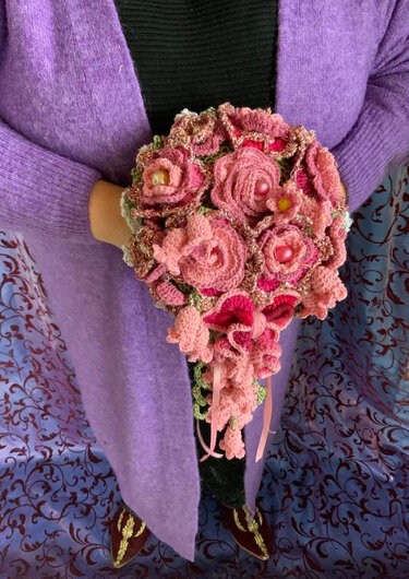 Petra Perles bezaubernder Blumen&Brautstrauß - Häkeln