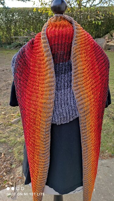 Tuch "Winter an der See" - Stricken