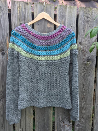 Anleitung für den Häkelpullover Sophia Größe 36-46 - Häkeln