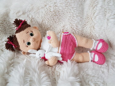 Häkelanleitung, Babymädchen Lina