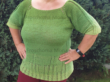 RVO Pullover „Waldmeister“ Häkelanleitung anpassbar auf alle Damen Größen