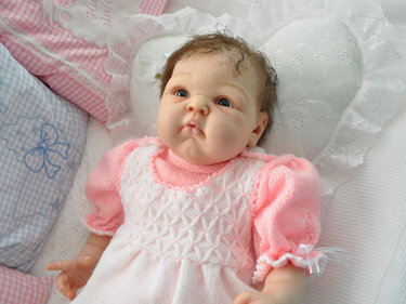 Strickanleitung Babykleid Paris 3-teilig Gr. 56