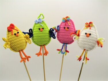 Häkelanleitung Osterei-Küken