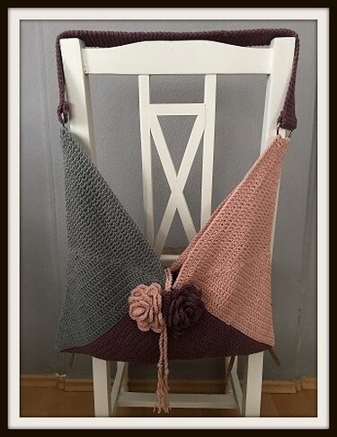 Gehäkelte Granny Square Tasche - Häkeln