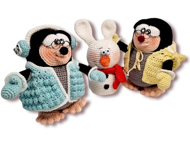 Häkelanleitung "Buddel Kids & Schnee(mann)Hasi" *Winter Edition*