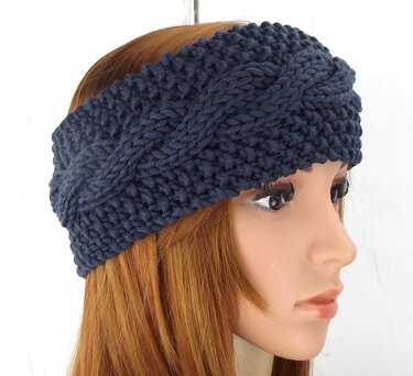 Strickanleitung Stirnband "Winterzopf"