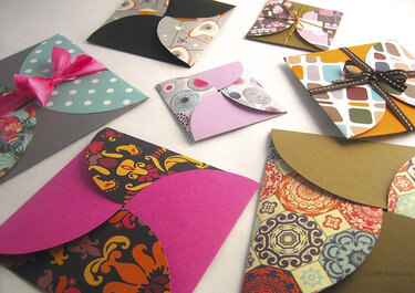 Geschenkkuvert „Quadrat“, schnell und einfach - Basteln