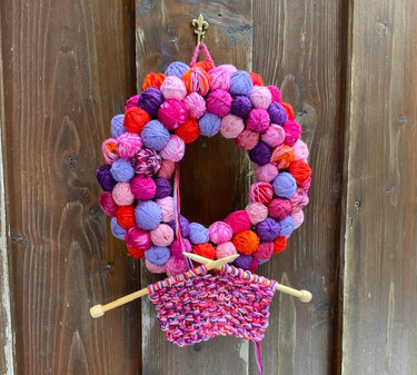 Türkranz "Knäulchen" - Stricken