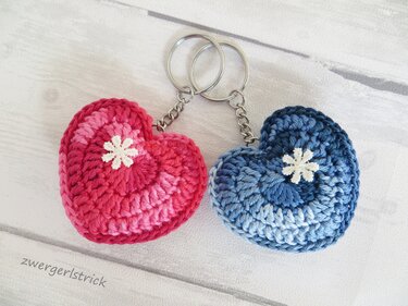 Häkelanleitung für kleine Vintage-Herzen
