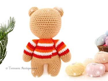 Crochet pattern Noah the bear