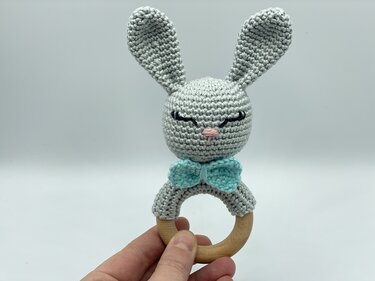 Crochet Pattern - Teething ring Bunny "Schnuffel"