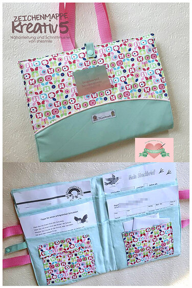 Zeichenmappe "Kreativ5" (Nähanleitung und Schnittmuster)