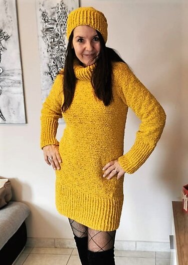 H&auml;kelpulli MOLLY mit Beanie -RVO f&uuml;r alle Gr&ouml;&szlig;en