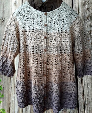"Salima" - Jacke oder Mantel - Häkelanleitung für jede Größe ab 34