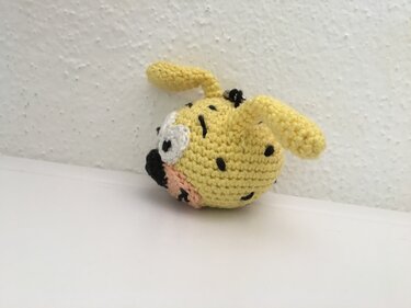 Schlüsselanhänger Marsupilami - Häkeln