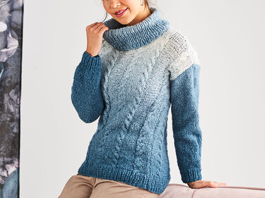 ROLLKRAGENPULLOVER GLETSCHERSEE