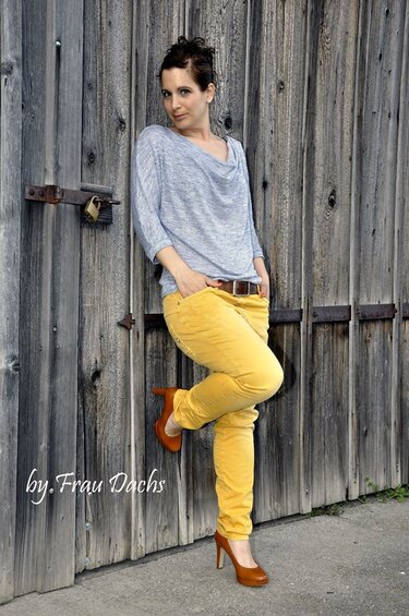 Jella - Wasserfallshirt Schnitt + Anleitung Gr. 34-48 - Bild 3