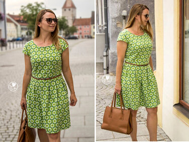 Frederike Damenkleid Gr.32-50 Schnittmuster ebook Sommerkleid Kleid - Nähen