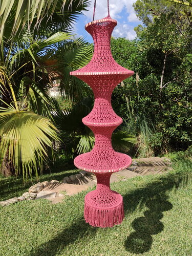 Crochet Boho lantern "FIESTA", PDF download