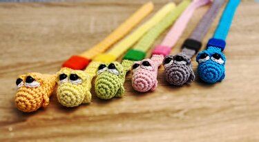 Bücherwurm Lesezeichen Häkelanleitung - Häkeln