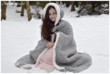 - FAIRY TALE - Kapuzenumhang alle Größen häkeln, Fasching, Karneval