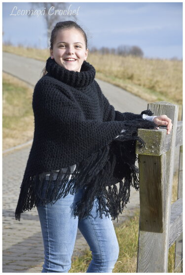 - RAVEN - Poncho für alle Größen, super schnell und einfach häkeln - Bild 14