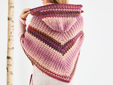 PONCHO HOODIE-LIKE - Häkeln