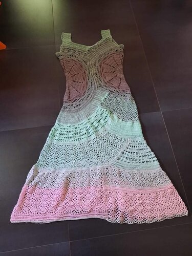 Anleitung Maxikleid, Minikleid oder Tunika "Circles" - Häkeln