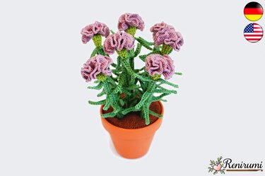 Häkelanleitung Nelke